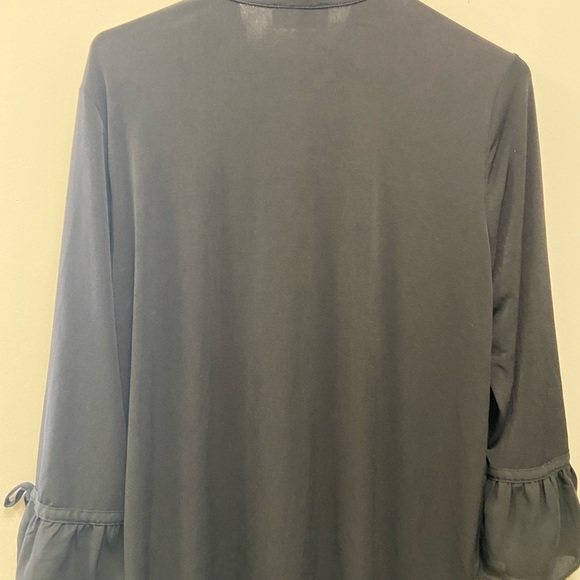 Karl Lagerfeld black blouse women’s size medium - Picture 7 of 7